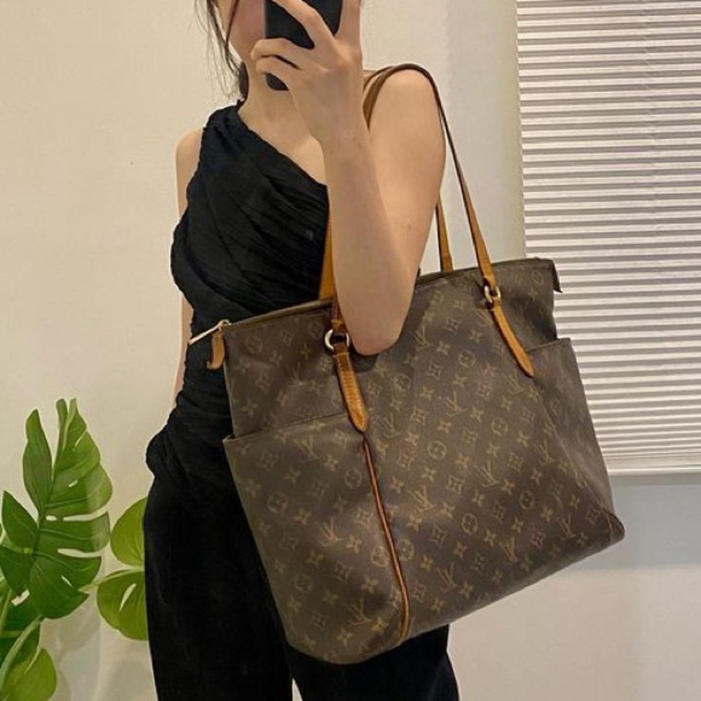 💎✨ TOP ZIPPER ✨💎 HUGE Louis Vuitton X-LARGE TOTE TOTALLY GM W/ RECEIPT